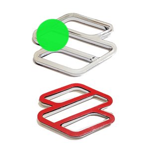 ملصق ستيكر علامة شعار سيارة ثلاثى الابعاد بديل اساسى لشارة السيارة ( علامة متوافقة مع سوزوكى ، مقاس 6*7.5 سم ، كود :4736)