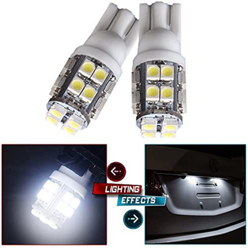 مجموعة من 2 قطعة أبيض سوبر T10 W5W 194 20-SMD جانب إسفين LED مصابيح بديلة مناسبة ل 2015 Buick Enclave Encore LaCrosse Regal Verano (20-3528-SMD أبيض)