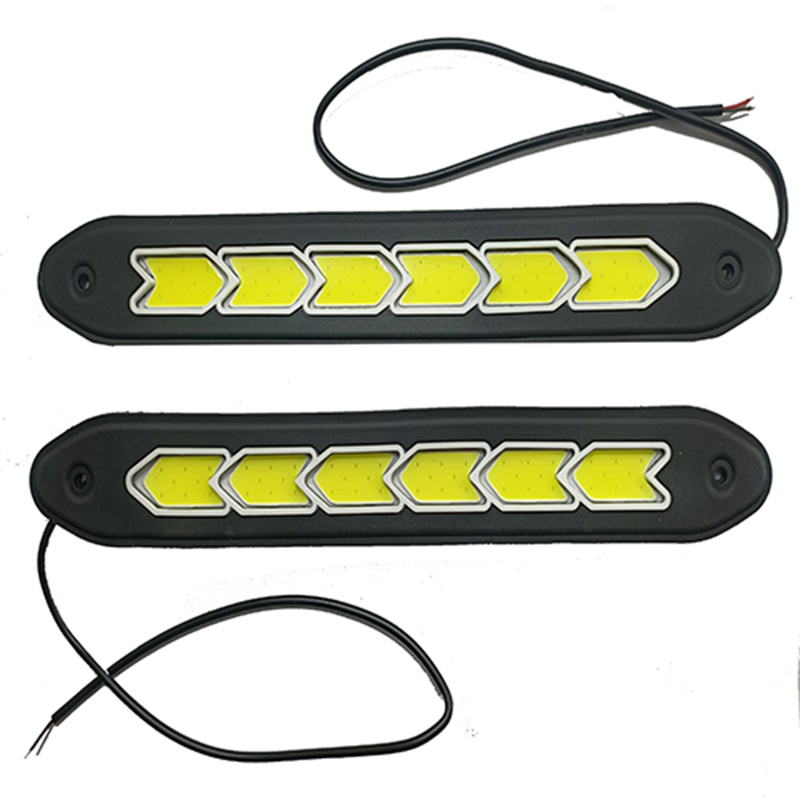 سخان سيارة LED بـ 6 فتحات و48 مصباح LED لكل سيارة من كابر ايجيبت 2020، مقاوم للماء ومصنوع من السيليكون المرن والضوء الابيض 2 عبوة