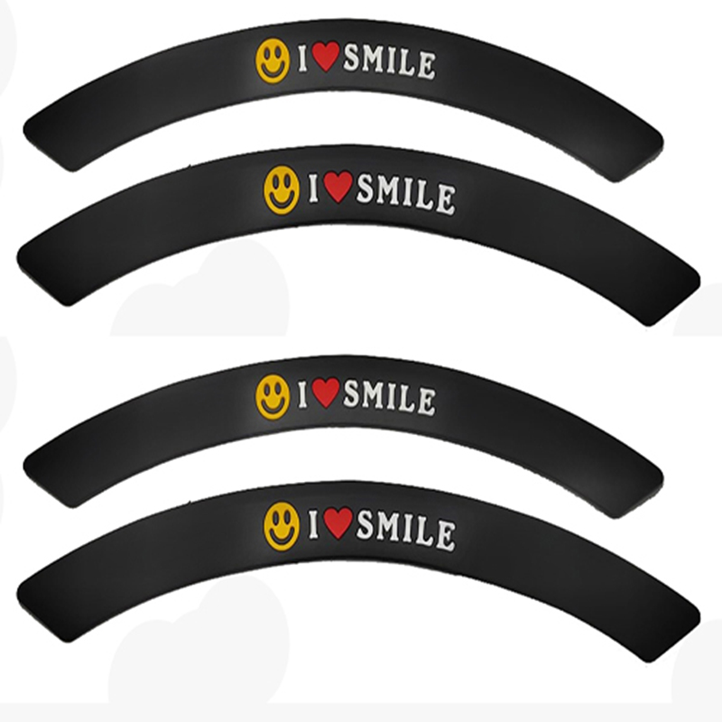 داير صدادة رفرف سيارة سيليكون مرن شكل جمالى وحماية لرفرف السيارة - 4 قطع -