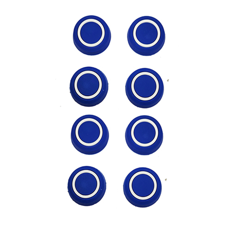 طقم صدادة باب سيارة سيليكون مرن لصق للوقاية وحماية باب السيارة من الخدوش اثناء فتح الباب - 8 قطع  - ازرق