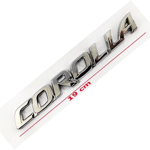 ملصق علامة شعار سيارة ثلاثى الابعاد - متوافق مع تويوتا - مقاس 19 فى 2.5 سم مناسب لموديلات من 2001 الى 2007