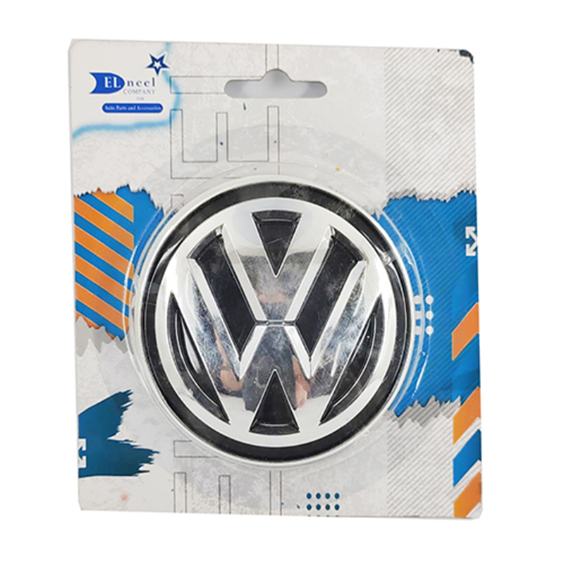 ملصق علامة امامية او خلفية متوافقة مع سيارة - فول؟س اسود مقاس 8 سم × 8 سم