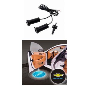 جهاز عرض بروجكتور حفر ليد عرض لوجو وشعار السيارة يعمل على 12فولت  - 2 قطعة - متوافق مع شيفورلية