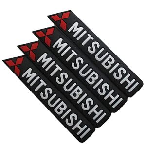 طقم صدادة باب سيارة سيليكون مرن لصق للوقاية وحماية باب السيارة من الخدوش اثناء فتح الباب - 4 قطع  - ميتسوبيشى Mitsubishi