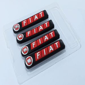 طقم صدادة باب سيارة سيليكون مرن لصق للوقاية وحماية باب السيارة من الخدوش اثناء فتح الباب - 4 قطع  - فيات Fiat