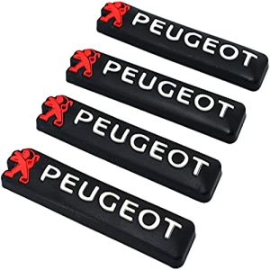 طقم صدادة باب سيارة سيليكون مرن لصق للوقاية وحماية باب السيارة من الخدوش اثناء فتح الباب - 4 قطع  - بيجو Peugeot