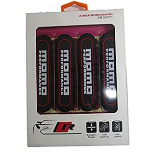 طقم صدادة باب سيارة سيليكون مرن لصق للوقاية وحماية باب السيارة من الخدوش اثناء فتح الباب - 4 قطع  - momo