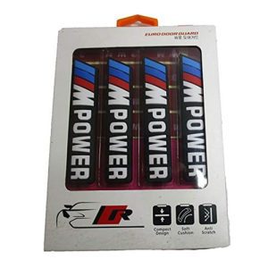 طقم صدادة باب سيارة سيليكون مرن لصق للوقاية وحماية باب السيارة من الخدوش اثناء فتح الباب - 4 قطع  - 3M Power