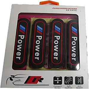 طقم صدادة باب سيارة سيليكون مرن لصق للوقاية وحماية باب السيارة من الخدوش اثناء فتح الباب - 4 قطع  - Power