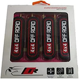 طقم صدادة باب سيارة سيليكون مرن لصق للوقاية وحماية باب السيارة من الخدوش اثناء فتح الباب - 4 قطع  - 4*4 OFF FORD