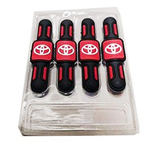 طقم صدادة باب سيارة سيليكون مرن لصق للوقاية وحماية باب السيارة من الخدوش اثناء فتح الباب - 4 قطع  -تويوتا Toyota