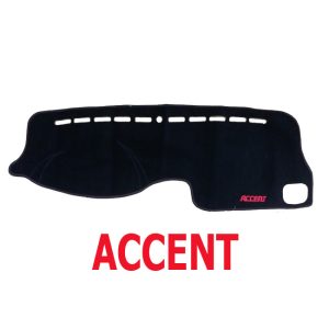 بادة وفرش تابلوة السيارة للحماية من الاتربة واشعة الشمس - اسود خط اسود - اكسينت