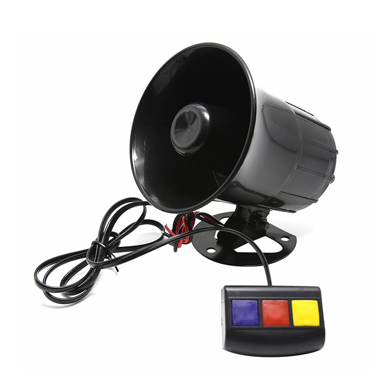 وحدة صوت مكبر صوت 3 اصوات ب 3 زرار - صوت عالى مناسبة للسيارات والموتوسيكلات والدراجات النارية والشاحنات تعمل على 12 فولت - 3 صوت