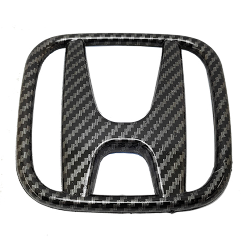 ملصق سيارة ثلاثى الابعاد بطبقة كاربون اسود - مناسب ل هوندا - مقاس 12 فى 10 سم تقريبا - من كابر تريد