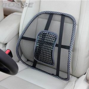 مسند ظهر طبى دعامة ظهر لكرسي السيارة، اسود - قطعة واحدة