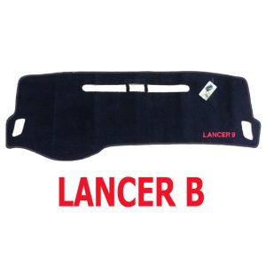 بادة وفرش تابلوة السيارة للحماية من الاتربة واشعة الشمس - اسود خط اسود - لانسر B  بوما