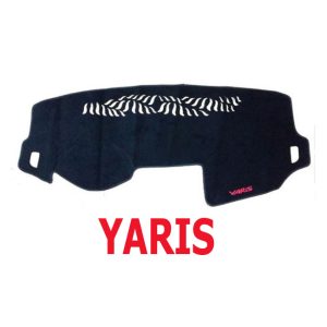 بادة وفرش تابلوة السيارة للحماية من الاتربة واشعة الشمس - اسود خط اسود - ياريس