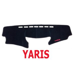 بادة وفرش تابلوة السيارة للحماية من الاتربة واشعة الشمس - اسود خط اسود - ياريس