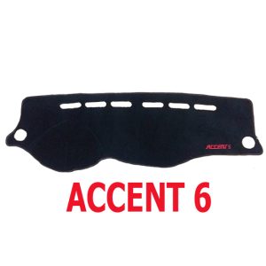 بادة وفرش تابلوة السيارة للحماية من الاتربة واشعة الشمس - اسود خط اسود - اكسينت 6