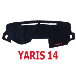 بادة وفرش تابلوة السيارة للحماية من الاتربة واشعة الشمس - اسود خط اسود - ياريس 14