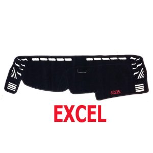 بادة وفرش تابلوة السيارة للحماية من الاتربة واشعة الشمس - اسود خط اسود - اكسيل