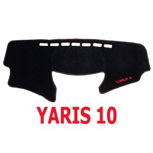 بادة وفرش تابلوة السيارة للحماية من الاتربة واشعة الشمس - اسود خط اسود - ياريس 10