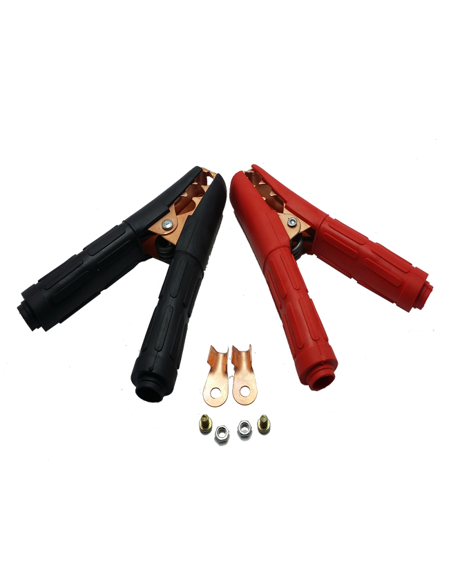 طقم مشبك كبل بطارية اصلى  مستورد جودة عالية قوة تحمل - 2 مشبك احمر / اسود