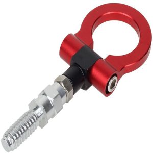 هوك سحب للسيارة مناسب لجميع السيارات _ امامي _ شكل دائري لون احمر