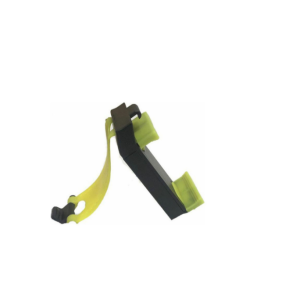 مشبك مثبت لمقود السيارات اصفر اللون للهواتف الذكية وجهاز تحديد المواقع جي بي اس