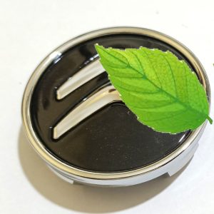 غطاء محور اطارات السيارة طبة جنط سيارة متوافق مع سيارات ستروين - لون اسود فى سلفر مقاس خارجى 60 مم مكون من قطعة واحدة -