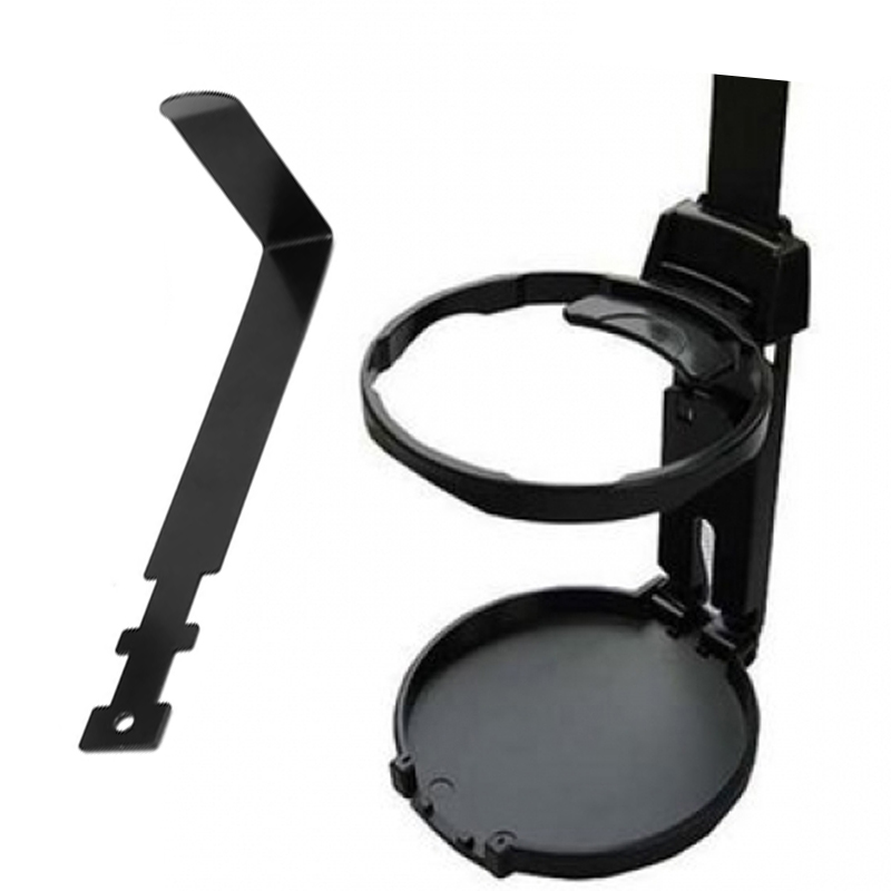 هولدر وحامل مشروبات واكواب على ريشة تكييف السيارة - 2 قطعة - لون اسود