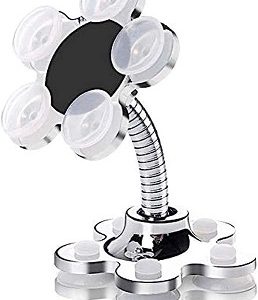 فوني حامل موبايل ماجيك ماكر، حامل موبايل متعدد الاغراض قابل للدوران 360 درجة، حامل موبايل بذراع طويل للسيارة متعدد الوظائف، حامل موبايل بكوب شفط مزدوج الجوانب، متوافق مع حامل الهاتف المغناطيسي العالمي