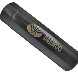 مج حرارى ستانليس مزود بشاشة رقمية ليد تعمل باللمس - 500 مل - لون اسود - محفور ليزر متوافق مع علامة دايو -