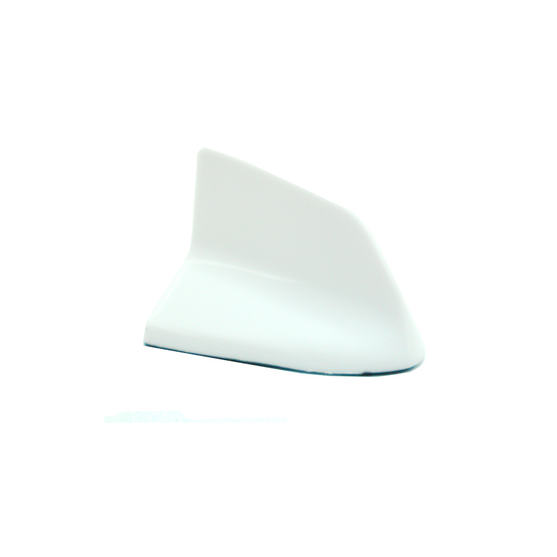 غطاء اريال ديكور وزينة ، عالمي للسيارة بتصميم زعنفة القرش بتصميم مع قاعدة لاصقة للتركيب على سطح السيارات (ابيض، مقاس 6.5*9.5 سم ، كود: 3220)