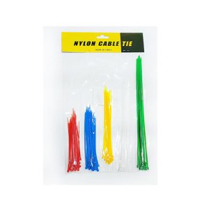 كابل قفيز سلك رباط - مجموعة من 5 الوان مقاسات مختلفة عدد 100 قطعة تقريبا