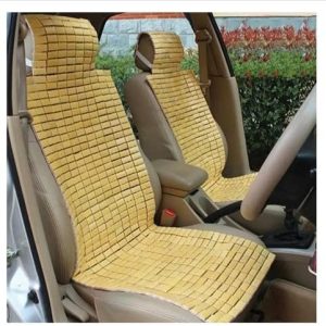 عراقة كرسى سيارة خشب بلاطة ، تعمل على راحة الجسم والظهر اثتاء القيادة ، مريحة جدا فى الجلوس (قطعة واحدة )