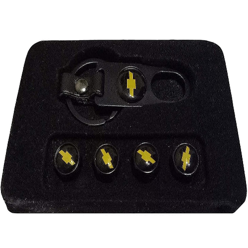 طقم غطاء صمام بلف اطارات السيارات 4 قطع مع ميدالية معدن ، مناسبة لاطارات السيارات والدراجات والدراجات النارية متوافقة مع شيفرولية 3 طقم غطاء صمام بلف اطارات السيارات 4 قطع مع ميدالية معدن ، مناسبة لاطارات السيارات والدراجات والدراجات النارية متوافقة مع شيفرولية - الصورة 3