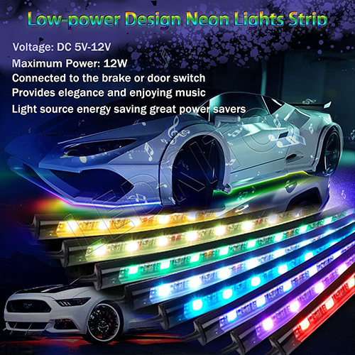 ليد كيتو مجموعة مصابيح داخلية للسيارة 12 فولت باضاءة LED RGB نيون لاسلكية بجهاز تحكم عن بعد للسيارات والشاحنات والطرق الوعرة متعددة الالوان للديكور تحت الجسم، اضاءة متوهجة وصوت نشط 3 ليد كيتو مجموعة مصابيح داخلية للسيارة 12 فولت باضاءة LED RGB نيون لاسلكية بجهاز تحكم عن بعد للسيارات والشاحنات والطرق الوعرة متعددة الالوان للديكور تحت الجسم، اضاءة متوهجة وصوت نشط - الصورة 3
