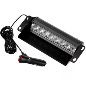 مصباح فلاش ليد داخلي يمكن تعليقه على الزجاج الأمامي والخلفي للسيارة اضاءة باللون الأحمر والأزرق اوضاع اضاءة متعددة