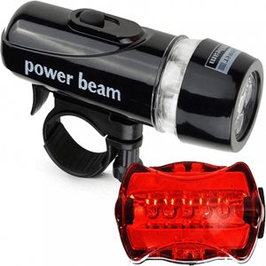 مصابيح باور بيم المقاومة للماء 5 مصابيح اضاءة ليد ملحقات الدراجة مصباح امامي