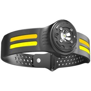 مصباح كشاف راس ليد ، مصباح مقاوم للماء ، للتخييم والمشي والرياضة وصيانة السيارة ومتعدد الاستخدامات - قطعة واحدة