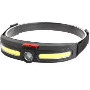 مصباح كشاف راس ليد ، مصباح مقاوم للماء ، للتخييم والمشي والرياضة وصيانة السيارة ومتعدد الاستخدامات - قطعة واحدة - صف واحد