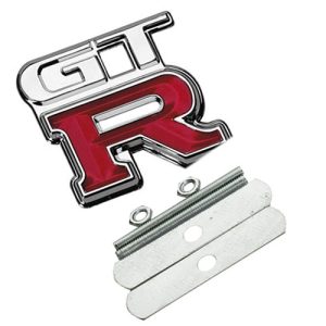 ملصق شارة معدني تثبيت بالمسامير ثلاثي الأبعاد لغطاء شنطة السيارة والرفرف للسيارة الرياضية وسيارة السباق متوافقة مع نيسان GTR