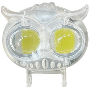 كشاف فانوس شبورة ليد تصميم بومة 2 عدسة - ابيض - جهاز عرض ضوئي إضافي، شعاع أصفر وأبيض مع وميض للطرق الوعرة ، مناسب للسيارات والدراجات والمتوسيكلات والاسكوتر والشاحنات - قطعة واحدة