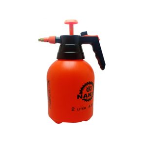 مضخة رش يدوية بمكبس مسدس رش للحديقة وللنباتات والفناء والحشائش وللتنظيف المنزلي ولغسيل السيارات ، متعددة الاستخدامات - لون احمر 2 لتر