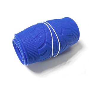 غطاء طارة دركسيون عجلة القيادة ، كفر وجراب سيليكون مطاط مرن ، مضاد للانزلاق، ذات ملمس ناعم ومريح ، مناسب لكل السيارات ، مضلع ، لون ازرق