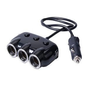 مشترك سيارة موزع مقبس ولاعة السجائر ، مدخل شاحن USB محول طاقة للسيارة 12 فولت/24 فولت للهواتف المحمولة ، مشترك جودة عالية ماركة معروفة