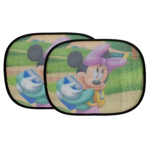 شماسة سيارة للزجاج الجانبى للحماية من اشعة الشمس شماسة قابلة للطى 2 قطعة - اشكال ورسومات - كود 7457