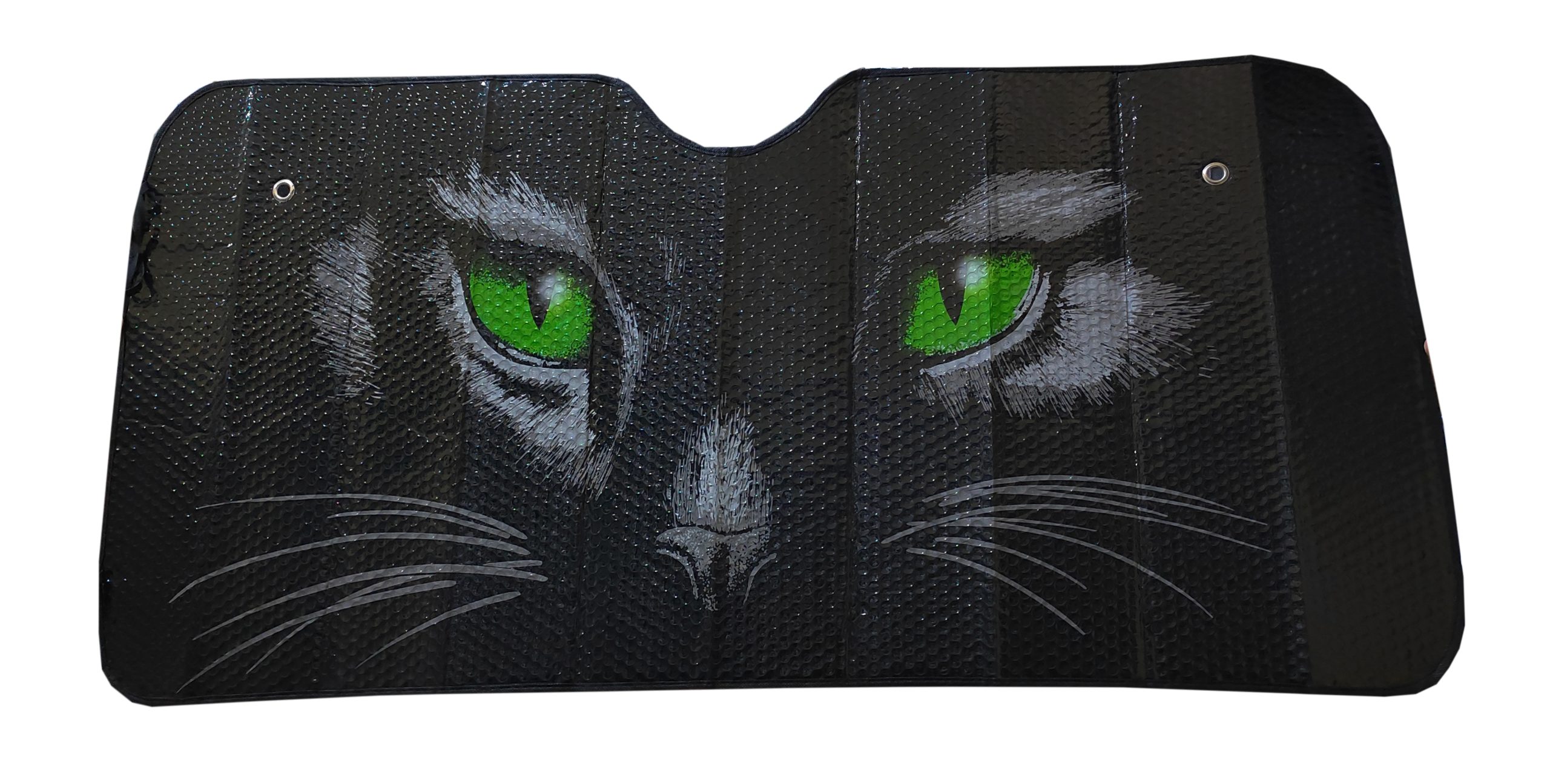 شماسة سيارة لزجاج السيارة الامامى للحماية من الاشعة فوق البنفسجية والحرارة، مظلة حماية عاكسة قابلة للطي وجة اشكال ورسومات ووجة اخر فضى مقاس 130 فى 60 سم - كود 7508 نمر عيون ازرق 2 شماسة سيارة لزجاج السيارة الامامى للحماية من الاشعة فوق البنفسجية والحرارة، مظلة حماية عاكسة قابلة للطي وجة اشكال ورسومات ووجة اخر فضى مقاس 130 فى 60 سم - كود 7508 نمر عيون ازرق - الصورة 2